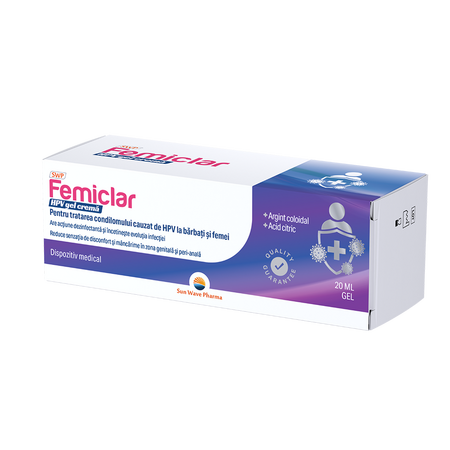 Gel vaginal Femiclar HPV, 20 ml, Sun Wave Pharma 682036