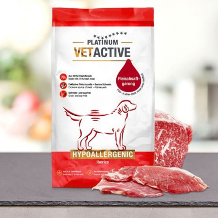Hrana uscata hipoalergenica pentru caini Hipoalergenic Vetactive, 1,5 kg, Platinum 655711