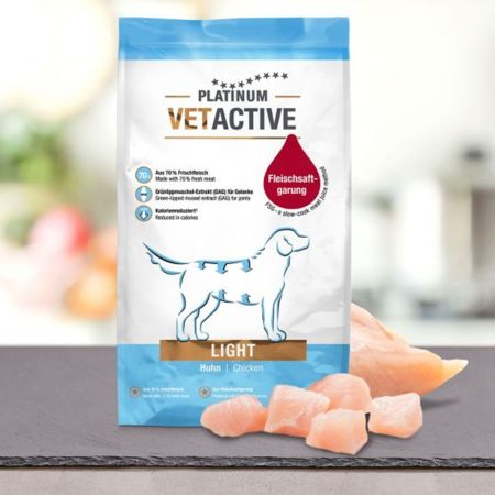 Hrana uscata cu calorii reduse pentru caini Light Vetactive, 1,5 kg, Platinum 655722