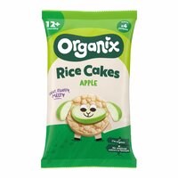 Rondele ecologice din orez expandat cu mere 12 luni +, 40 g, Organix
