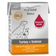 Hrana umeda cu somon si curcan pentru caini adulti Dog, 185 g, Platinum 655838