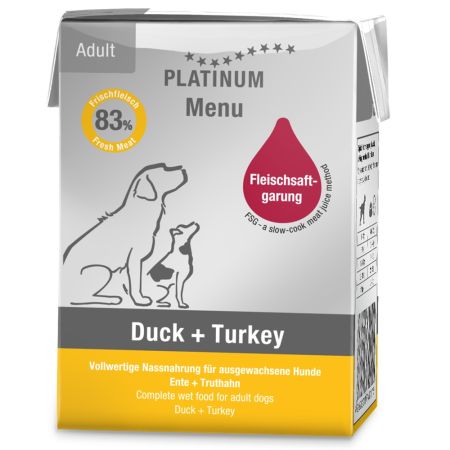 Hrana umeda cu Iberico si curcan pentru caini adulti Dog, 185 g, Platinum 655875