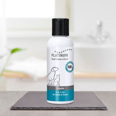 Gel anti-tartru dentrar pentru caini si pisici Clasic, 120 ml, Platinum 655941