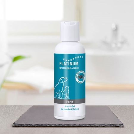 Gel anti-tartru dentar pentru caini si pisici Forte, 120 ml, Platinum 655944