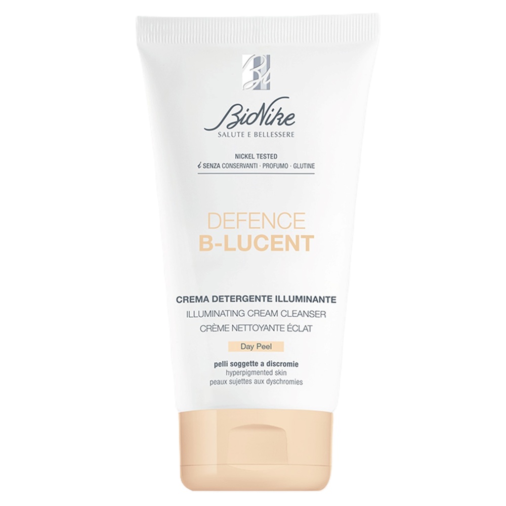 Crema de curatare cu efect de scrab pentru tenul hiperpigmentat Defence B-Lucent Day Peel, 150 ml, Bionike