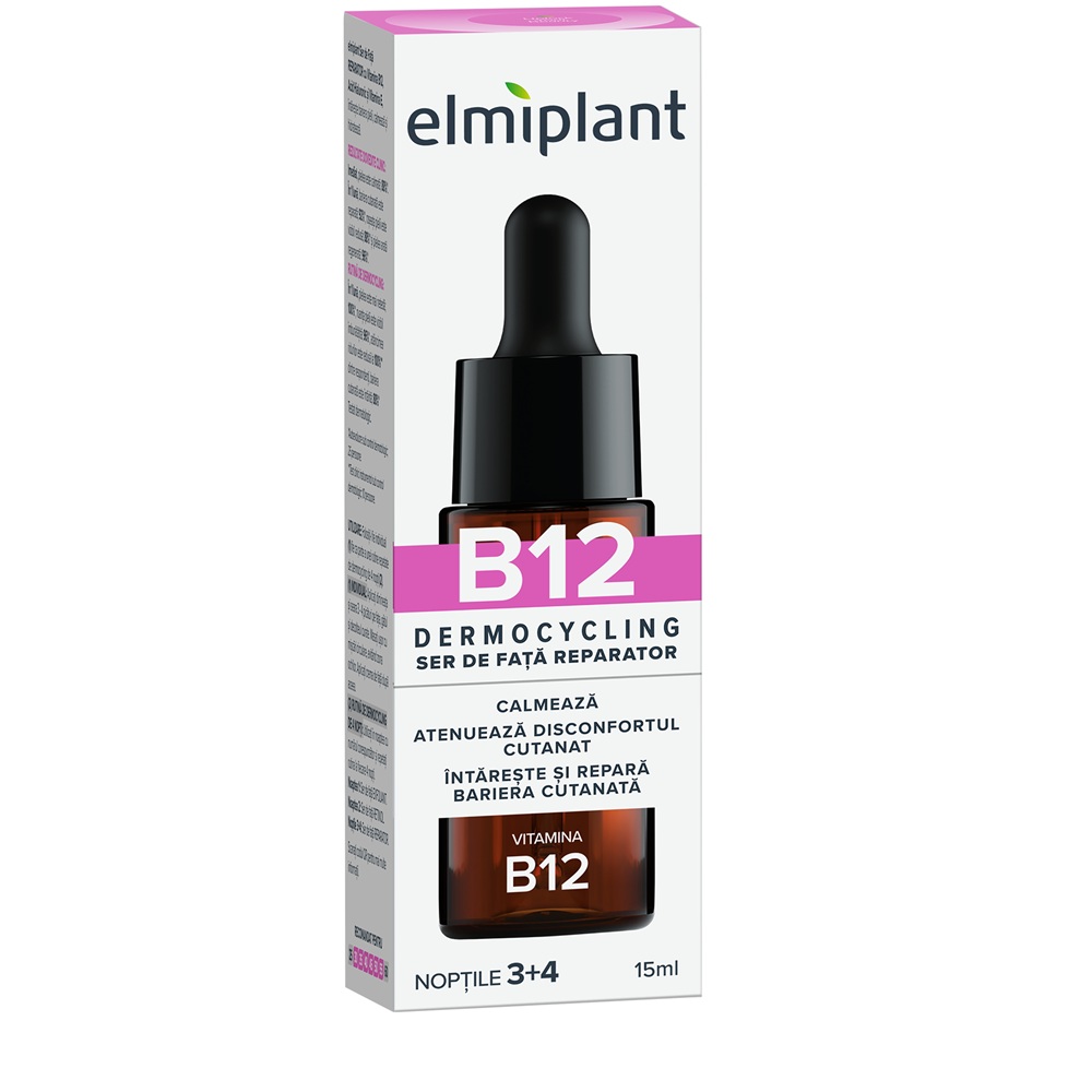 Ser de fata reparator cu Vitamina B12 Dermocycling, 15 ml, Elmiplant