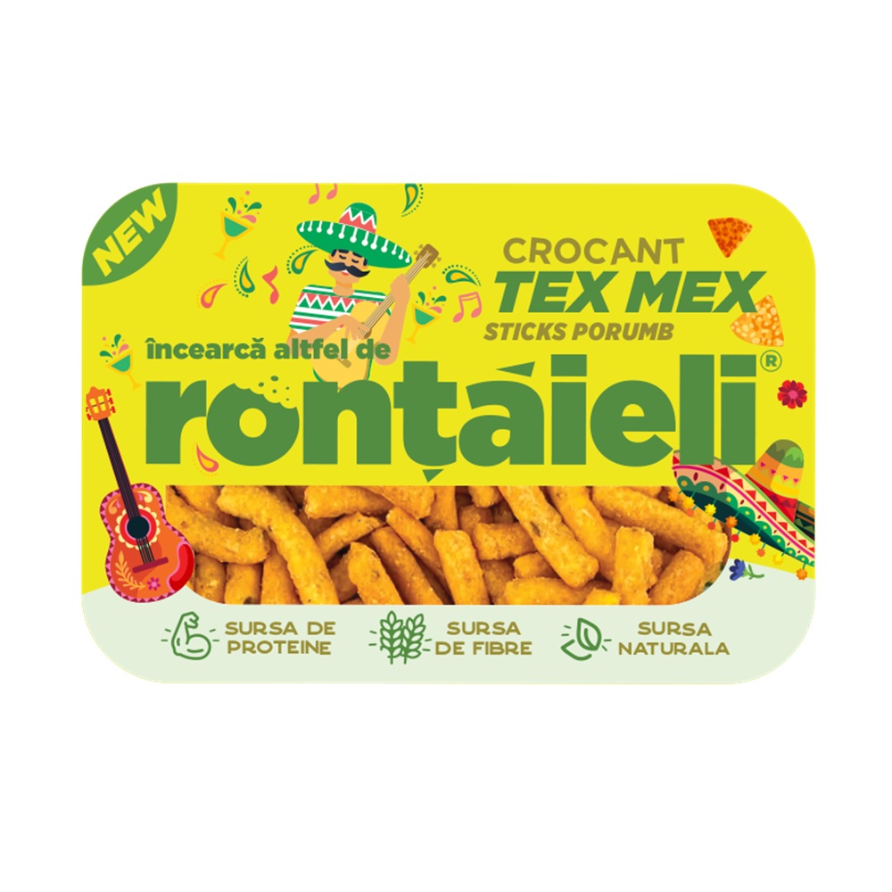 Sticksuri de porumb Tex Mex, 35 g, Rontaieli
