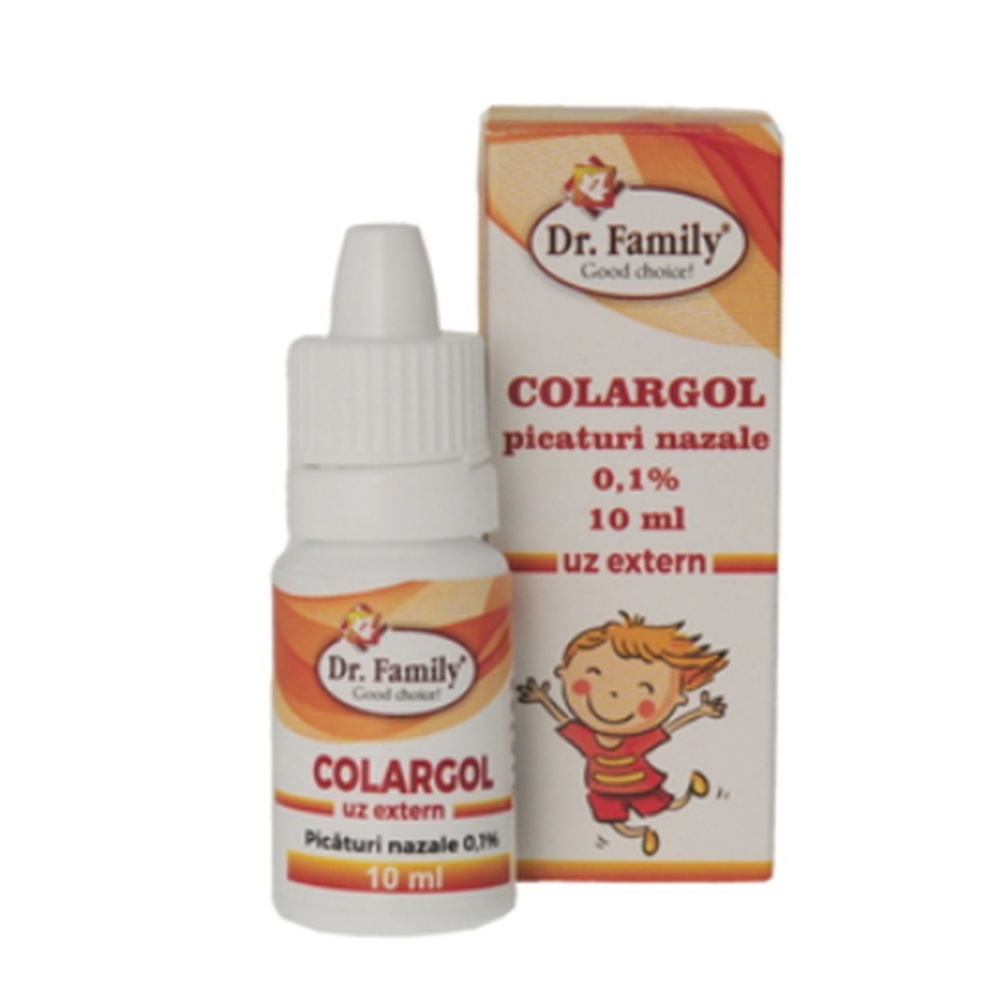 Picaturi nazale Colargol, 10 ml, Dr. Family