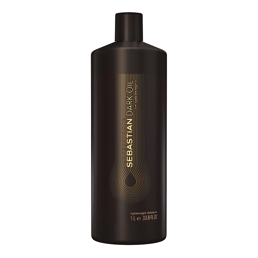 Sampon cu ulei de argan si jojoba pentru toate tipurile de par Dark Oil, 1000 ml, Sebastian Professional