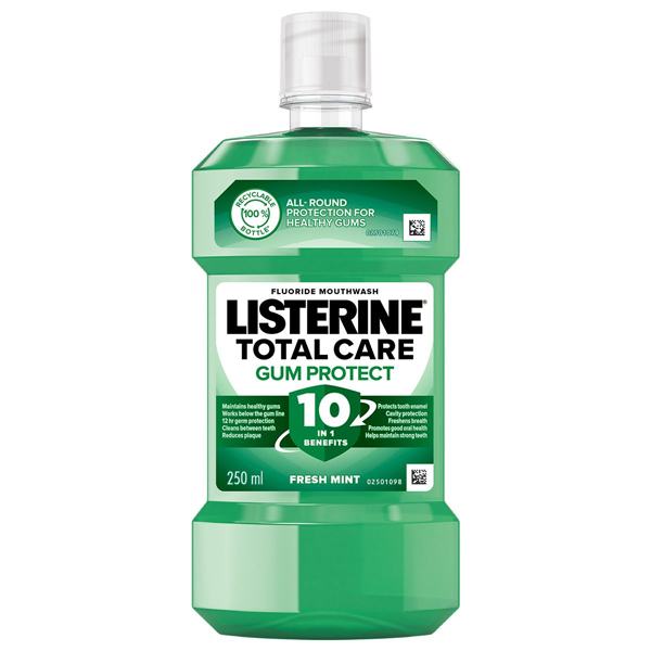 Apa de gura Fresh Mint Total Care Gum Protect, 250 ml, Listerine