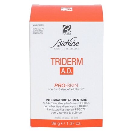 Supliment pentru piele cu dermatita atopica Triderm A.D., 30 plicuri, Bionike