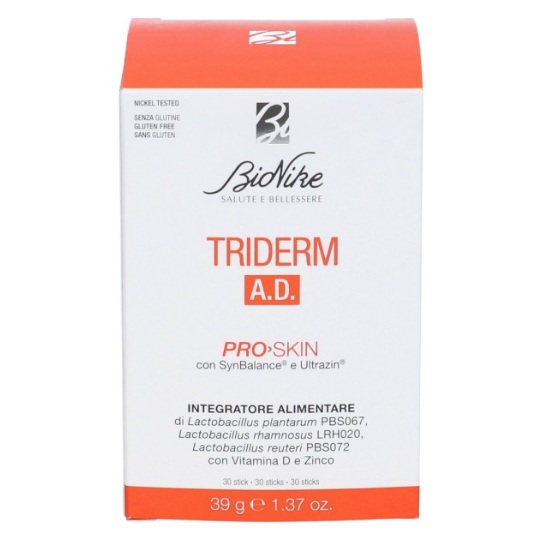 Supliment alimentar pentru piele cu dermatita atopica Triderm A.D., 30 plicuri, Bionike
