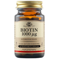 Biotin, 1000 mcg, 50 capsule, Solgar