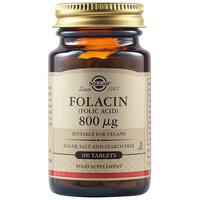 Acid Folic Folacin, 800 mcg, 100 tablete, Solgar