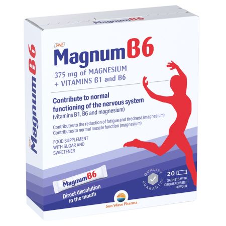 Magnum B6, 20 plicuri, Sun Wave Pharma 656728