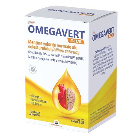Omegavert Plus, 60 capsule, Sun Wave Pharma 656731