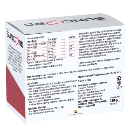 Suncord, 30 plicuri, Sun Wave Pharma 656735
