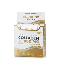 Colagen Marin Hidrolizat Lichid Tip 1 si 3 15.000 mg + Retinol 800 mcg + Acid Hialuronic 50 mg + Elastina 10 mg, 25 ml x 10, Swedish Nutra