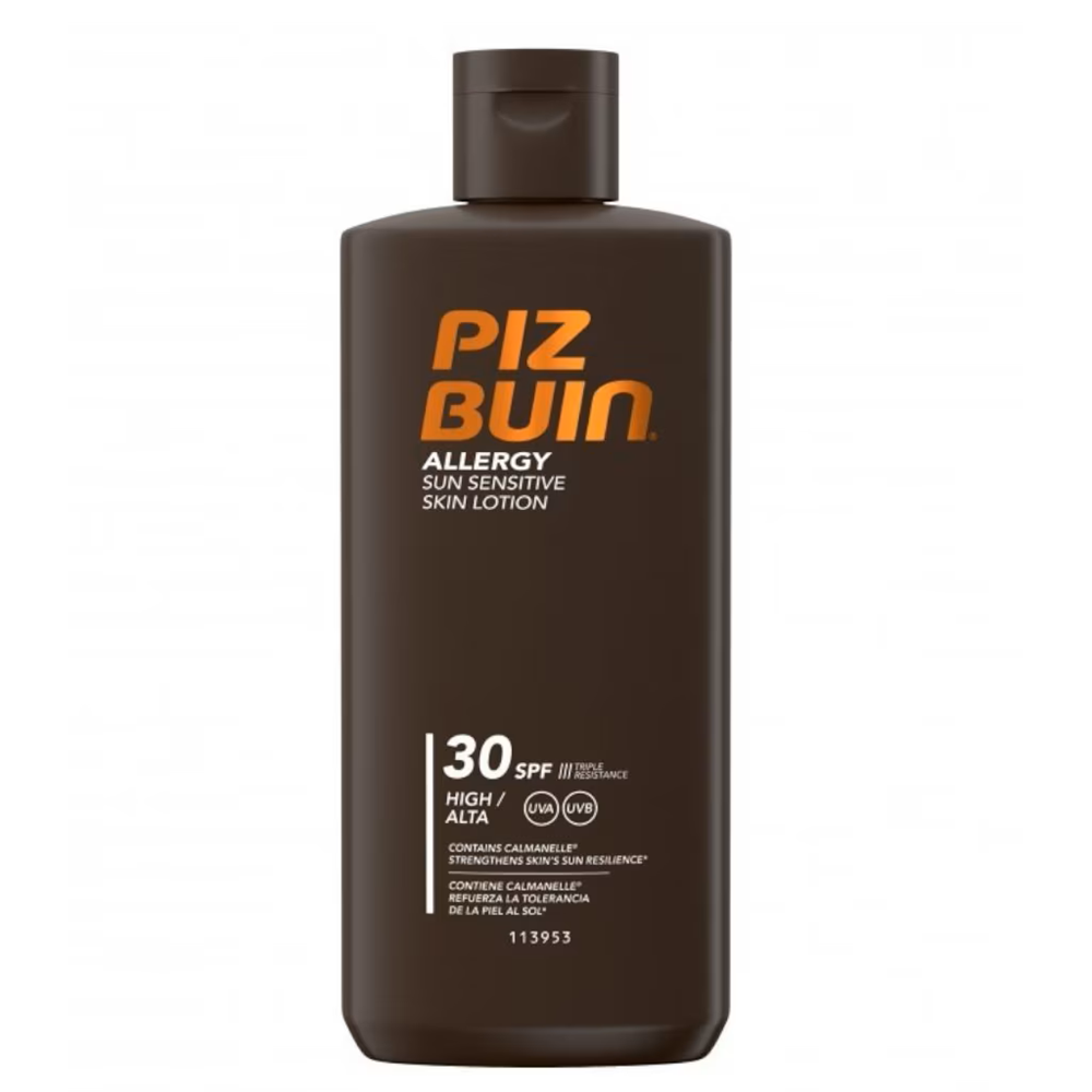 Lotiune de protectie solara pentru piele sensibila cu SPF 30+ Allergy, 200 ml, Piz Buin