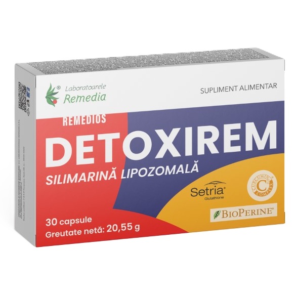 Detoxirem Remedios, 30 capsule, Laboratoarele Remedia