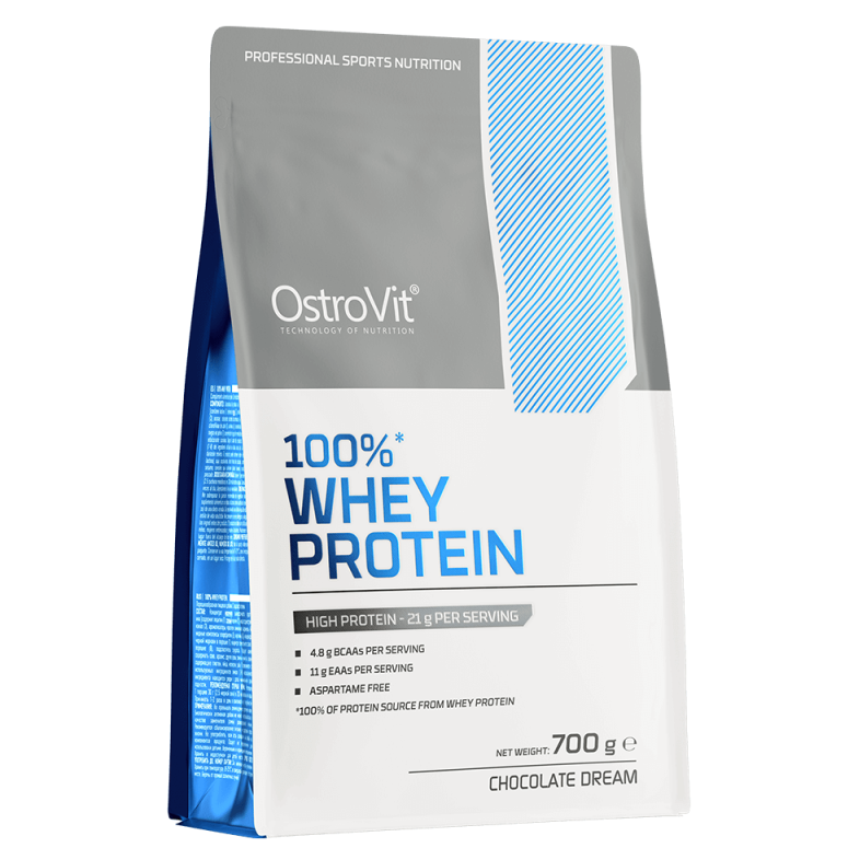 Proteina din zer cu aroma de ciocolata, 700 g, OstroVit