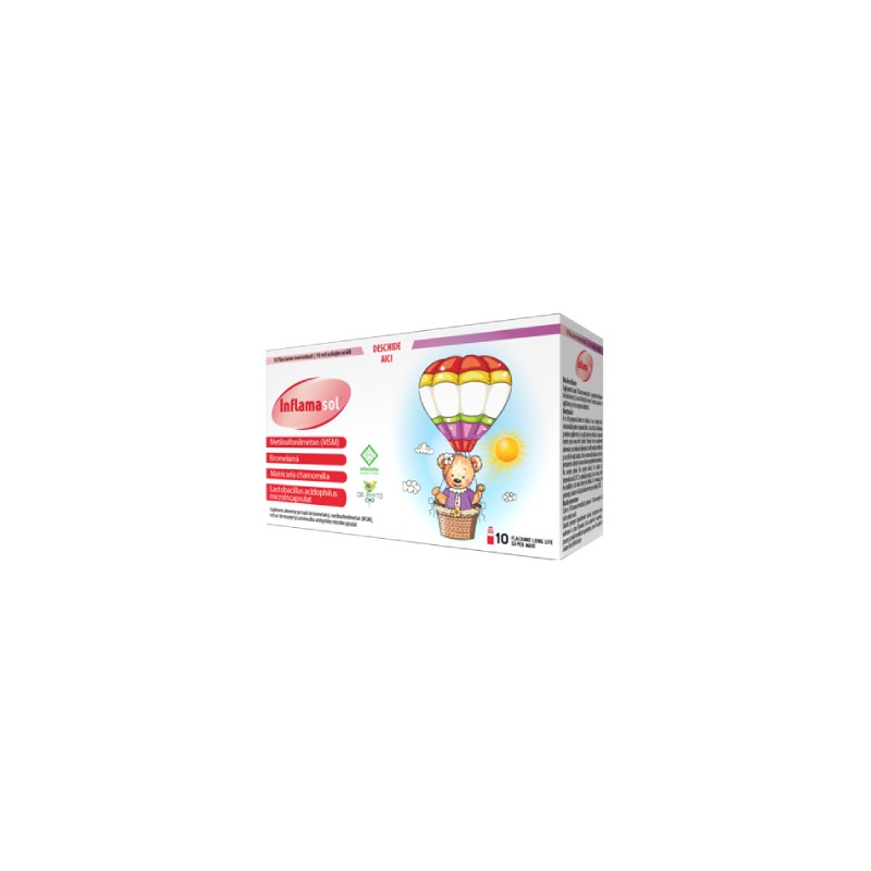 Inflamasol solutie orala, 10ml x 10, Dr. Phyto