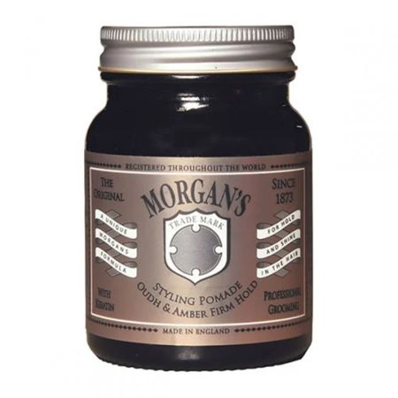 Pomada pentru fixarea parului cu Oudh si Amber Styling Pomade, 100 g, Morgan's