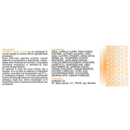 Crema Cutaden Repair, 50 ml, Antibiotice SA 657246
