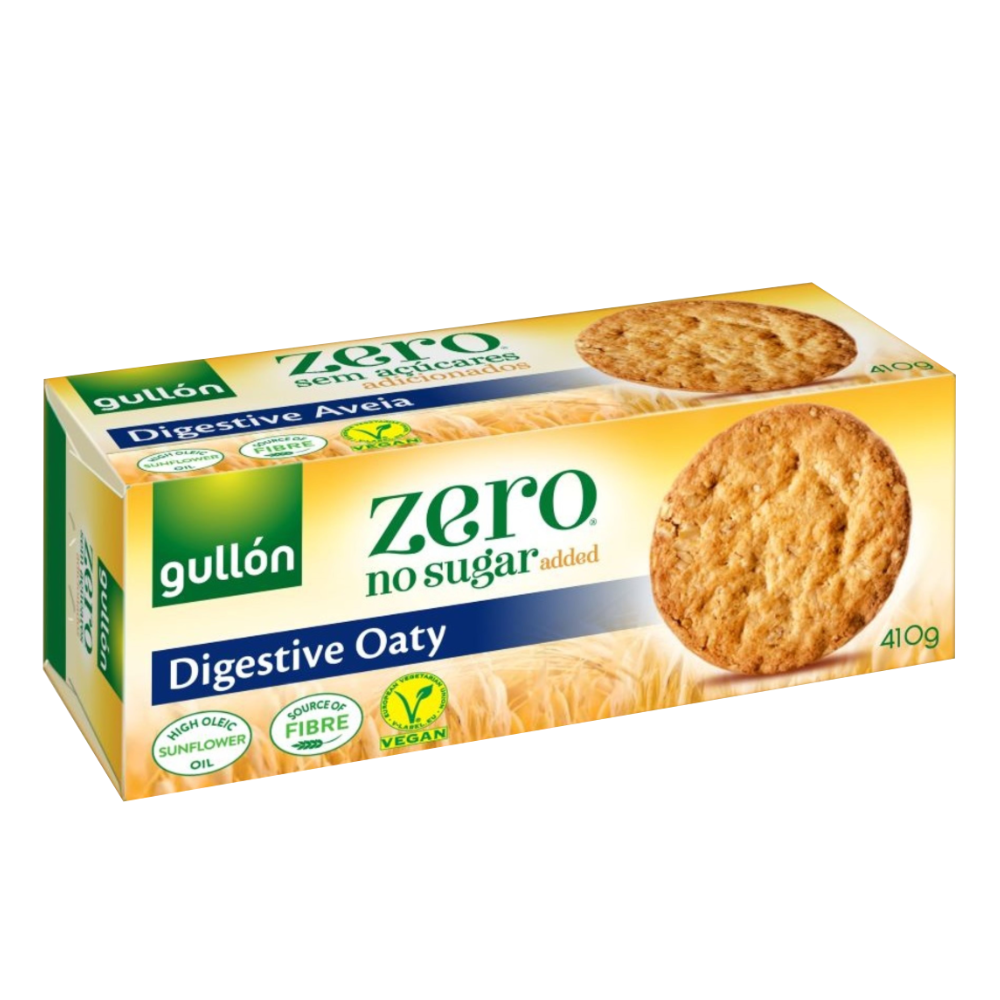 Biscuiti digestivi cu fulgi de ovaz Zero, 410 g, Gullon