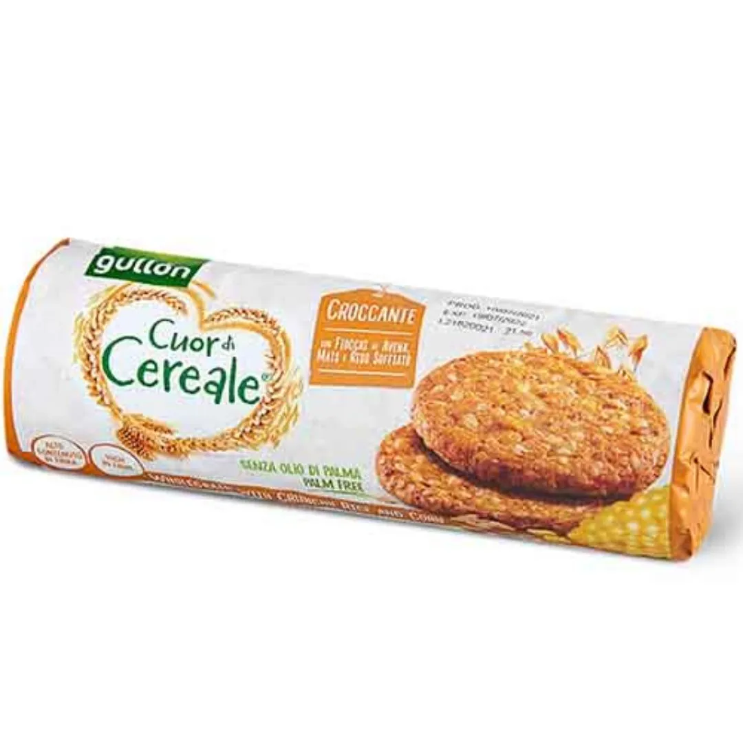 Biscuiti cu cereale si orez expandat, 265 g, Gullon