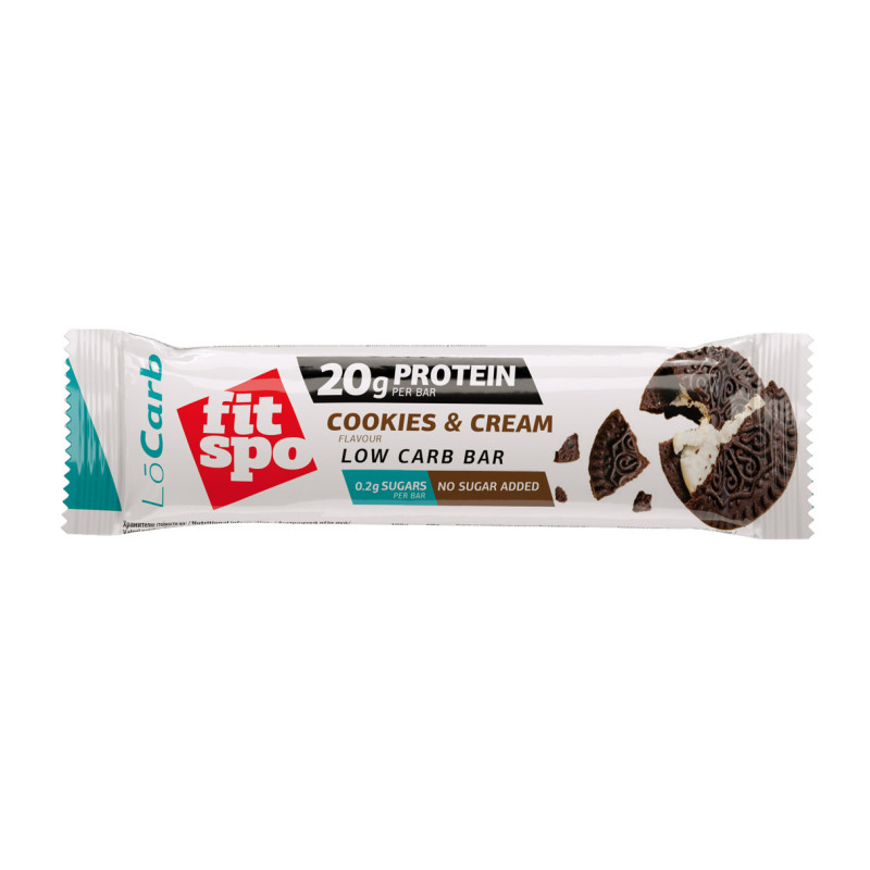 Baton Proteic Biscuiti Si Frisca LoCarb, 60 g, FitSpo