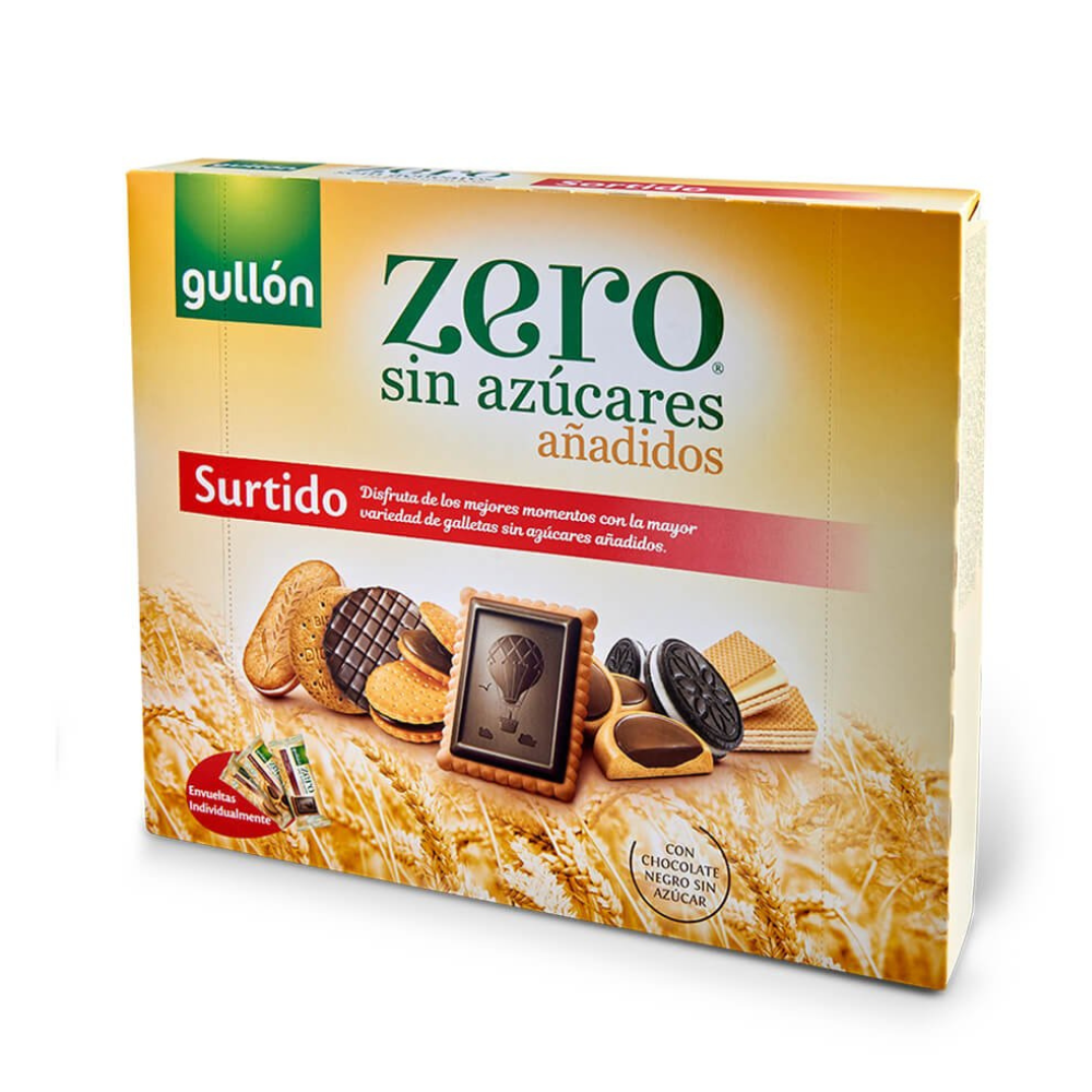 Biscuiti surtido asortati, fara zahar Zero, 319 g, Gullon