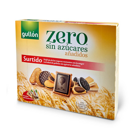 Biscuiti surtido asortati, fara zahar Zero, 319 g, Gullon