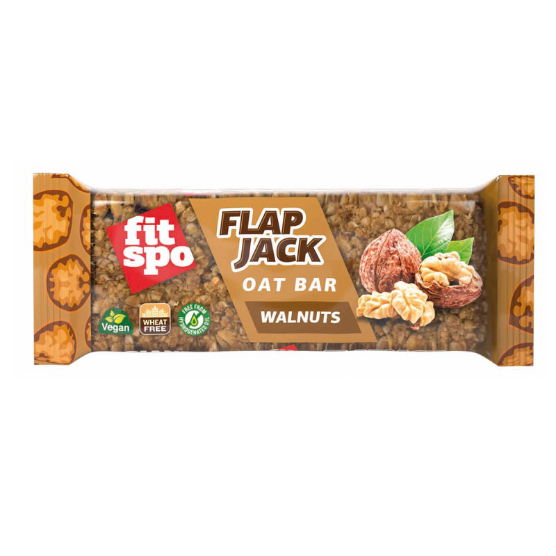 Baton de ovaz Walnut Flapjack, 80 g, FitSpo