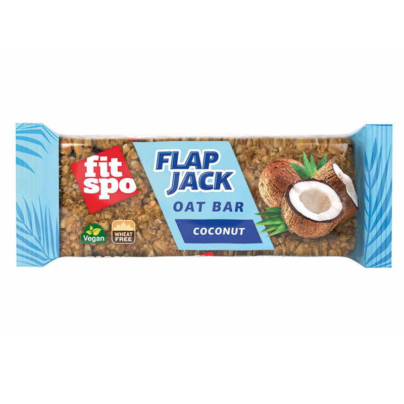 Baton de ovaz Coconut Flapjack, 80 g, FitSpo