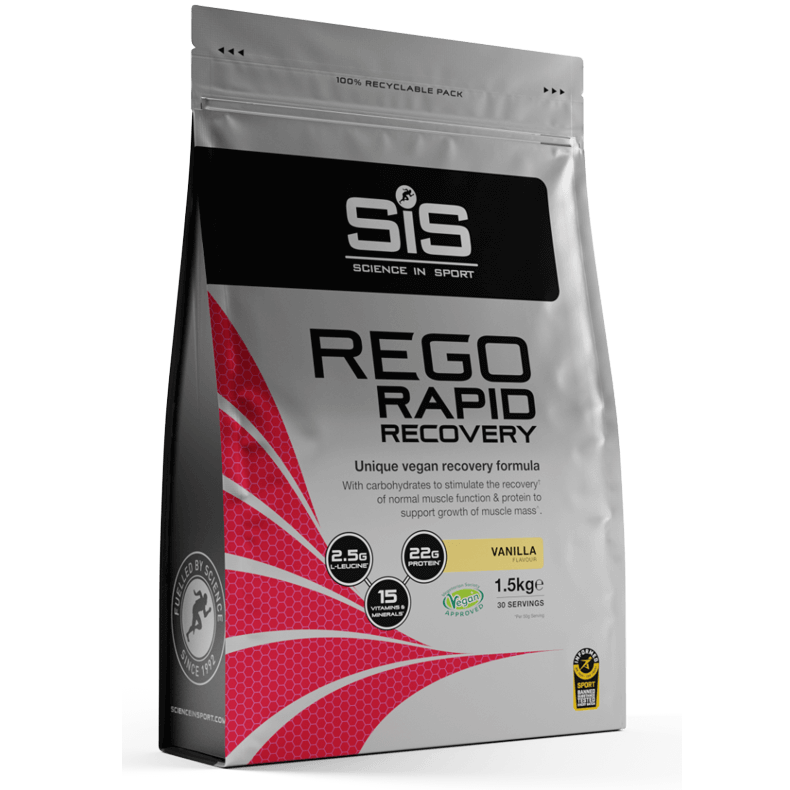 Bautura de refacere cu aroma de vanilie Sis Rego Rapid Recovery, 1.5 kg, Science In Sport