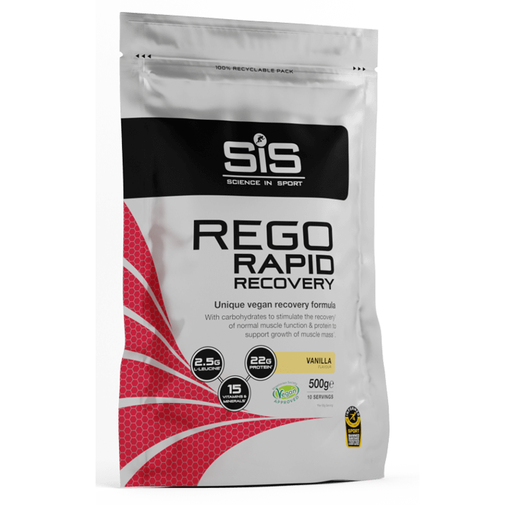 Bautura de refacere cu aroma de vanilie Sis Rego Rapid Recovery, 500 g, Science In Sport