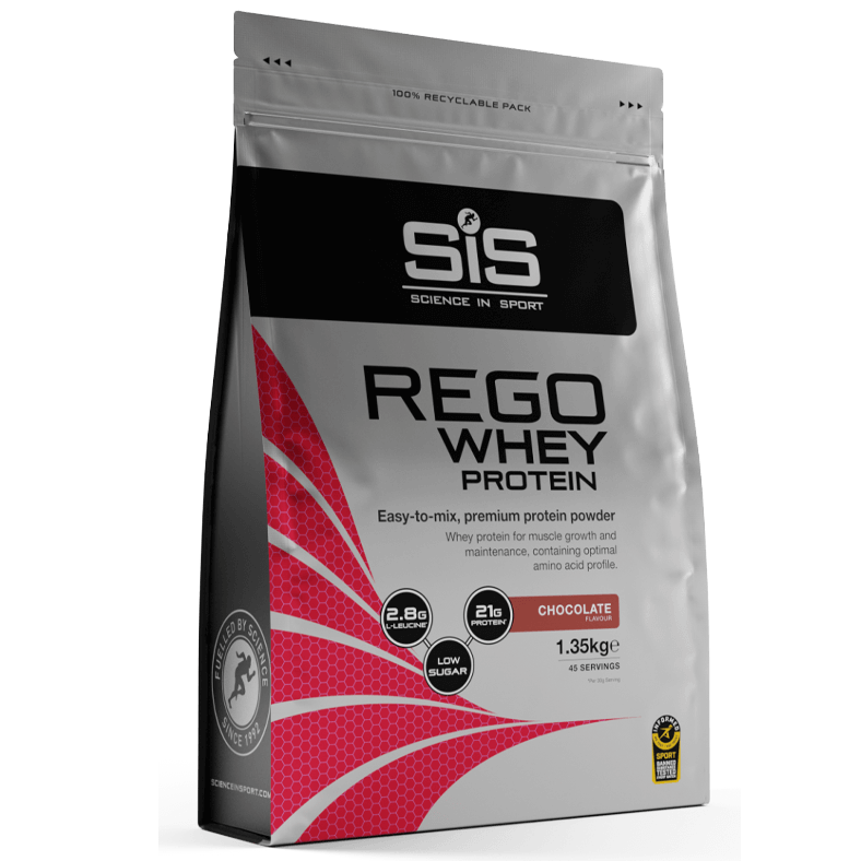 Proteina din zer cu aroma de cioolata Sis Rego Whey Protein, 1.35 kg, Science In Sport