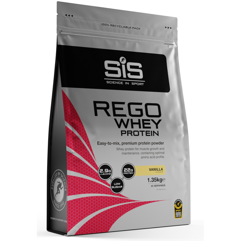 Proteina din zer cu aroma de vanilie Sis Rego Whey Protein, 1.35 kg, Science In Sport