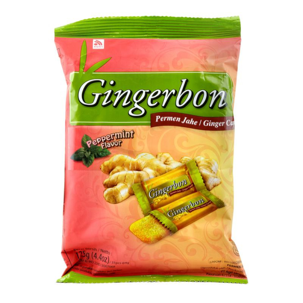 Jeleuri de gimbir cu menta, 125 g, Agel