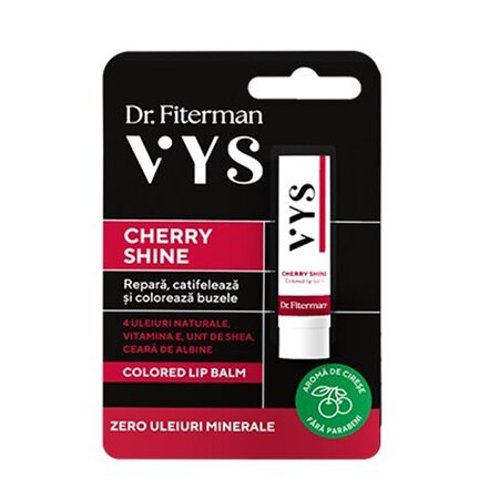 Balsam de buze cu aroma de cirese Cherry Shine Kiss, 4.5 g, Doctor Fiterman