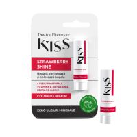 Balsam de buze cu aroma de capsuni Strawberry Shine Kiss, 4.5 g, Doctor Fiterman