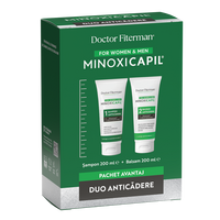 Pachet Sampon, 200 ml + Balsam, 200 ml Minoxicapil, Doctor Fiterman