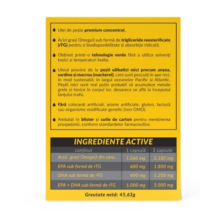 Omega 3 Triple Strenght, 30 capsule, Prime Naturals 657450