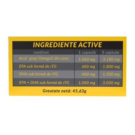 Omega 3 Triple Strenght, 30 capsule, Prime Naturals 657451