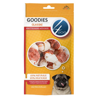 Recompense cu rata pentru caini Classic Knotted Bone 4Dog, 120 g, Goodies