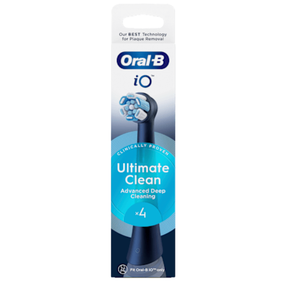 Rezerve negre pentru periuta de dinti electrica iO Ultimate Clean, 4 bucati, Oral-B
