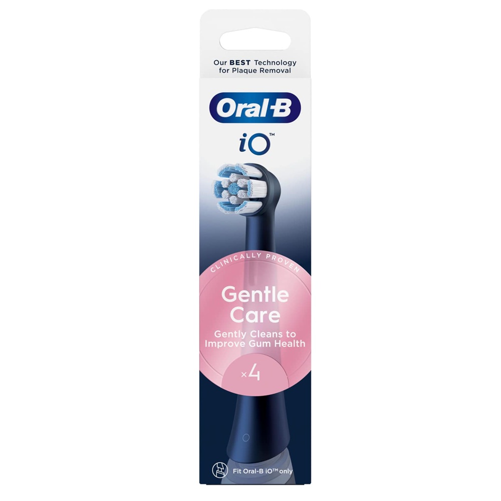 Rezerve negre pentru periuta de dinti electrica iO Gentle Care, 4 bucati, Oral-B