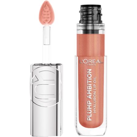 Ulei pentru buze cu efect de volum Plump Ambition 005 Nude Macaron, 5 ml, L'Oreal Paris 657514