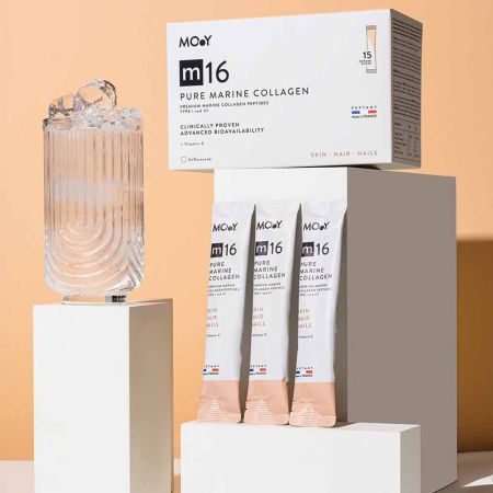 Colagen marin pur cu vitamina C m16, 15 plicuri x 10.1 g, Molecules of Youth 659354